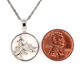 Sterling Silver Tahoe Mountain Scene Pendant